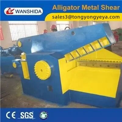 2000kN Alligator Shear For Thick Steel Bar Cutting And Scrap Pre-Processing With 800mm Blade Length