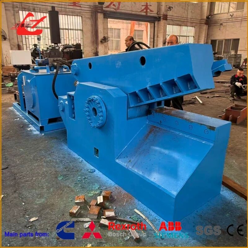 630KN Nominal Force Metal Shear, Industrial Scrap Handling Solution With Hydraulic System And PLC Control