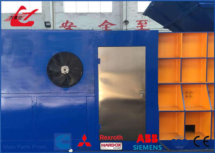 Hydraulic Horizontal Container Scrap Shear 4000kN Industrial Huge Hydraulic System For Heavy Steel In Manufacturing Plant