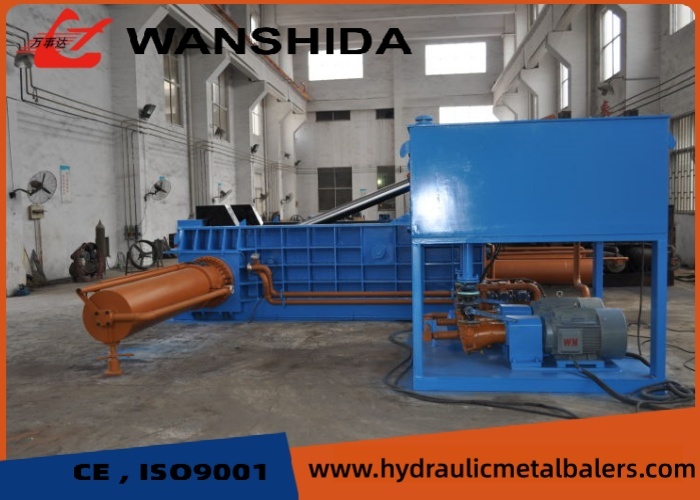 2500kN Heavy-Duty Metal Baler, Adjustable Bale Size 400-700mm, 60kW Motor, 2000x1400x900 Chamber